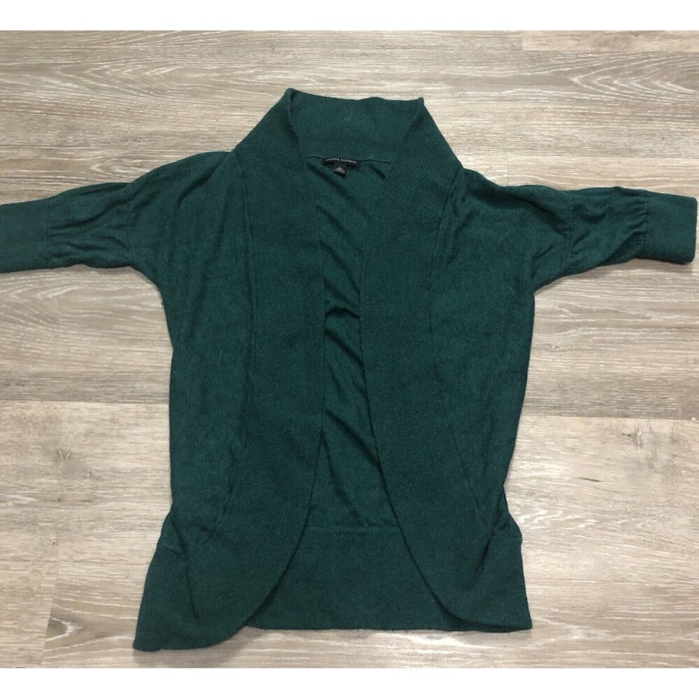 Vintage Hong Kong Banana Republic Women's SZ Large L Green Cardigan Sweater